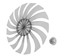 Amosfun Pales de Ventilateur 14 Pouces 15 Lames Transparent Noir en Polypropylène Pp Accessoire de Rechange pour Ventilateur de Table et Mural Compatible