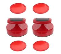 Amosfun Palets de Hockey sur Air 94 Mm en Plastique Lot de 1 Set de Ensemble de Poussoirs et Rondelles pour Table Air Hockey Accessoires de Remplacement pour Jeu de Salle de Loisirs