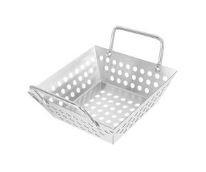 Amosfun Panier de Barbecue Inoxydable Accessoire de Grillade Multi pour Griller Friture Égouttage Outil de Cuisine