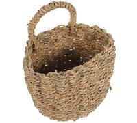 Amosfun Panier Mural Tressé en Corde de Chanvre Naturel Panier de Rangement Suspendu Style Champêtre Cuisine et Maison Pratique et Décoratif