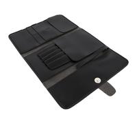 Amosfun Paquet à Outils de Coiffure Pochette Ciseaux Coiffeur 5 Compartiments en Cuir Léger Résistant pour Professionnels et Usage Familial Rangement Organisé en Salon