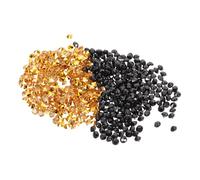 Amosfun Paquet De 2 Rhinestones pour Chaussures Décoratifs Acrylique Doré Et Noir Confettis Cristaux pour Mariage Fête Vases Boîtes À Maquillage Décoration Polyvalente