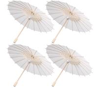 Amosfun Parapluies En Papier Pour Enfants - Lot De 4 Parasol De Mariage 30Cm DéCoration CréAtive Pour FêTes Danse Et Loisirs Manuels