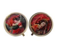 Amosfun Parfum Solide Masque les Odeurs Style Ancien Élégant 12g 2 Pièces Parfumé Solide pour Femme pour Voyages et Réunions