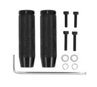 Amosfun Pédales Arrière Vélo en Alliage D'aluminium Robuste Noir Vis 5 Mm Repose-Pieds de Cascade Résistants à l'usure pour VTT et Vélos Classiques Indispensable pour Fixation Sûre