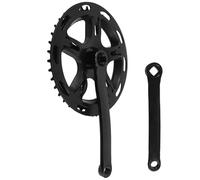 Amosfun Pédalier de Vélo 40 Dents Noir à Trou Carré Manivelle Remplaçable en Métal Robuste, Compatible VTT Mono Plateau et Vélo Pliant, Accessoire Transmission Solide pour Réparation