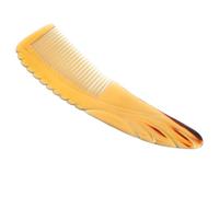 Amosfun Peigne en Corne de Bœuf 16 Cm, Peigne Masseur Incurvé Épaissi, Démêlant et Stimulant le Cuir Chevelu, Outil Naturel pour Femmes et Hommes, Usage Domestique, Soin des Cheveux