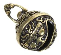 Amosfun Pendentif Clochette Vintage en Laiton Or, Accessoire Clé Élégant Forme Spéciale, pour Création de Porte-clés et Décoration Maison