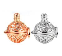 Amosfun Pendentif Collier Soi-même en Alliage Chic et Élégant, 2 Pcs, pour Événements et Fêtes de Noël, Pendentif Suspendu Parfumé aux Huiles Essentielles