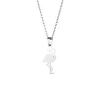 Amosfun Pendentif Élégant et Unique pour Femme Léger et Confortable Collier Flamant Rose en Acier Inoxydable pour Anniversaire ou Remise de Diplôme