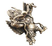 Amosfun Pendentif Oiseau Rétro en Laiton Vintage, Breloque Porte-clés Petit Format, Accessoire Décoratif Artisanal pour Clés et Paquet, Pendentif Amulette DIY Élégant et Original