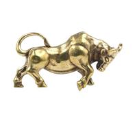 Amosfun Pendentif Taureau en Laiton Couleur Antique, Breloque Porte-clés Bœuf Compacte Légère, Ornement DIY Création Bijoux, Décoration Artisanale et Accessoire Porte-clefs Solide