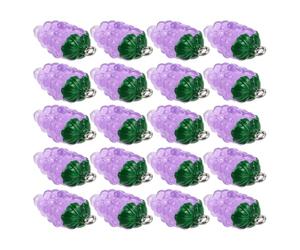 Amosfun Pendentifs de Raisin 50 Pcs, Breloques Fruits DIY pour Fabrication Bijoux, Charms Japonerie Sucrés pour Colliers, Bracelets et Boucles D’oreilles Artisanaux