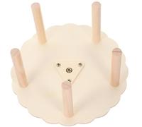 Amosfun Perchoir pour Oiseaux Roulements Rotatifs en Bois, Grosse Roue Décorative Amusante pour Cage à Oiseaux et Perruches