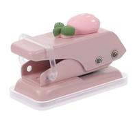 Amosfun Perforatrice Trou Portable pour Feuilles Mobiles de Bureau, Poinçon Circulaire en Métal et Plastique, Mini Perforatrice Fleur Tulipe Rose Clair, Outil Manuel pour Scrapbooking