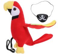 Amosfun Perroquet ÉPaule Pirate En Peluche - Accessoire De DéGuisement LéGer Et Confortable Pour Halloween Parfait Pour Les Enfants Et Adultes