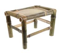 Amosfun Petit Tabouret Bambou Traditionnel Siège Faible Artisanal pour Salon Jardin Balcon et Intérieur Chaise Naturelle Respirante Bambou Élégante et Polyvalente