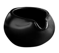 Amosfun Pichet à Lait en Céramique Noir, Petite Bouilloire à Café Bec Verseur Rond, Pot à Lait pour Sirop et Vinaigrette, Usage Domestique et Restauration, Design Nordique Antidérapant, 1
