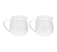 Amosfun Pichet À Lait Verre Transparent 100 Ml Avec Bec Verseur Mini Carafe Pour Crème Sirop Sauce Cuisine Bar Café Polyvalent Facile À Nettoyer