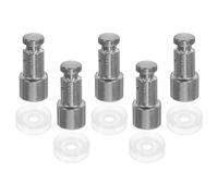 Amosfun Pièces de Soupape à Flotteur Applicables pour Autocuiseur Électrique 4l/5l/6l, Lot de 5 Ensembles en Acier Inoxydable et Caoutchouc, Accessoires de Rechange pour Autocuiseur