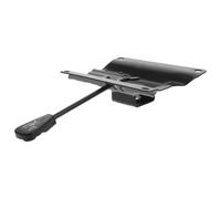 Amosfun Piètement Pivotant Design Rotatif Distance de Vis 14x17,5cm en Fer Noir Facile à Installer, Accessoire Pratique pour Fauteuil de Bureau pour Chaise de Bureau et Tabouret Roulant