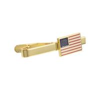 Amosfun Pince à Cravate avec Drapeau Américain Métal Accessoire Élégant pour Homme pour Occasions Formelles
