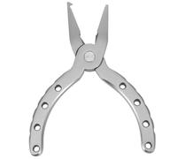 Amosfun Pince de Pêche en Alliage D'aluminium Multifonctionnelle pour Ouvrir Anneaux Brisés et Retirer Hameçons, Outil Compact et Portable pour Accessoires de Pêche