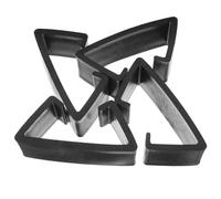 Amosfun Pinces de Fixation pour Meubles en Rotin 4 Pcs, Clips Connecteurs Noirs Ø 90 Mm pour Canapé de Patio, Fauteuils D'extérieur et Salons de Jardin, Accessoires Robustes pour Meubles