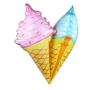 Amosfun Piscine Géante De 92 Cm Cônes De Glace Flottants Jouets Gonflables pour La Natation Décorations De Fête sur La Plage pour Garçons Et Filles