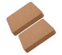 Amosfun Planche à Estamper Perforer pour Cuir 2 Pièces en Liège Haute Densité 150X150X20 MM pour Fabrication de Ceintures et Paquet à Main