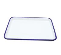 Amosfun Plaque À Pâtisserie En Émail Blanc Plaque À Biscuits En Céramique Poêle À Rouleaux De Gelée Antiadhésive Plateau De Service Rectangulaire Plat En Émail Plateau De Four À Crêpes