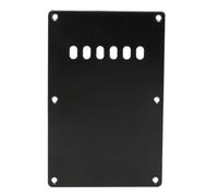 Amosfun Plaque Arrière Noire pour Guitare Électrique 6 Trous, Plastique Solide, Structure Monolayer, Protection Trémolo et Couverture Cavité, Accessoire Essentiel pour Guitare