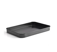 Amosfun Plaque de cuisson rectangulaire en acier carbone anti-adhésif pour four, lave-vaisselle et anti-graisse pour pain, pizza, biscuits, crêpes