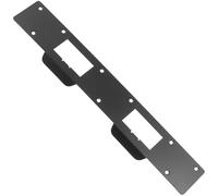 Amosfun Plaque de Verrouillage de Porte en Fer Noir Double Trou Renforcement de Porte Robuste pour Sécurité Accrue Installation Facile Adaptée Intérieures et Extérieures