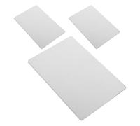 Amosfun Plaque Froide Lapin 3pcs en Acier Inoxydable 12x8cm pour Dissipation et Absorption Thermique en Été, Tapis Rafraîchissant pour Chinchilla et Lapin