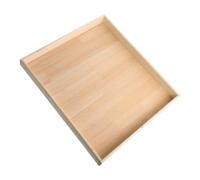 Amosfun Plateau de Jardin Zen Japonais en Bois, Décoratif et Compact pour | Bords Faibles Arrondis, Veinage Visible, Pierres Miniatures, Pont en Bois