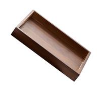 Amosfun Plateau de Service Rectangulaire Bois avec Poignées Plateau Décoratif Polyvalent pour Petit-déjeuner Dessert et Apéritif Finition Lisse et Bords Arrondis pour Prise Main
