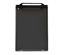Amosfun Plateau de Service Rectangulaire Noir en Acier Inoxydable, Petit Format, pour Fruits, Desserts et En-cas, Plateau Multifonction Cuisine et Réceptions, Assiette de Service Solide