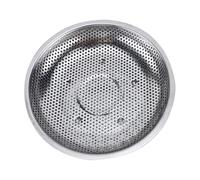 Amosfun Plateau Égouttoir Acier Inoxydable Rond Plat Multifonction avec Passoire Cuisine Plateau Drainant Antidérapant pour Fruits et Vapeur Empilable et Facile à Nettoyer