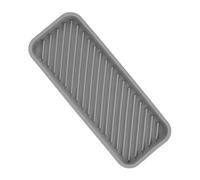 Amosfun Plateau en Silicone Antidérapant Tapis D'égouttage Pratique et Résistant Organisateur de Bijoux et Accessoires Couleur Gris Foncé pour Salle de Bain Cuisine