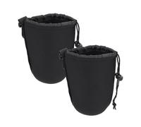 Amosfun Pochette pour Appareil Photo en Néoprène Antichoc, Lot de 2pcs, Protection Rayures, Design Spécial et Fabrication Soignée, pour Objectifs de Caméra