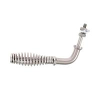 Amosfun Poignée à Ressort pour Poêle à Bois en Acier Inoxydable Argenté, Poignée de Porte D’insert de Cheminée, Remplacement Sécurisé pour Poêles à Granulés, Barbecues et Foyers, Usage