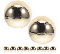 Amosfun Poignées de Tiroir Boule 30 MM Métal Doré Lot de 10 pour Commode Armoire Bureau Chambre à Coucher