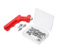 Amosfun Pointes pour Chaussures D'athlétisme en Métal Lot de 48 Set de Pointes Coniques Remplacement pour Course Saut en Longueur Saut en Hauteur Usage Sportif Extérieur