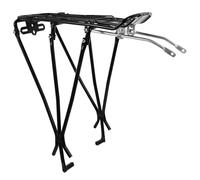Amosfun Porte-Bagages Forte Capacité de Charge Arrière pour Vélo VTT en Alliage D'aluminium Noir pour Transporter Paniers et Paquet à Dos