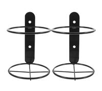 Amosfun Porte-Bouteilles Mural en Fer Noir Support Bouteille Vin Unique Design Moderne pour Cuisine Bar Salle À Manger Dimensions 5.3X3.7X3.7 Pouces