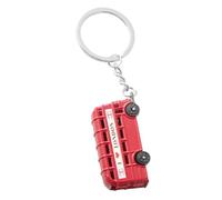 Amosfun Porte-clés Accessoire Pratique Bus Britannique Rouge en Alliage de Zinc Style Vintage Rétro pour Décoration et Collection, pour Amis et Souvenirs de Voyage