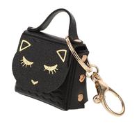 Amosfun Porte-clés Chat Noir Multifonctionnel, Mini Porte-Monnaie Compact pour Filles, Breloque Pendentif Paquet Mignon, Petit Porte-clés Porte-Monnaie Pratique et Décoratif, Accessoire