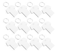 Amosfun Porte-Clés Sublimés Vierges MDF Lot de 40 2 Faces 5 CM X 5 CM pour Créations Artisanales et Présents Personnalisés