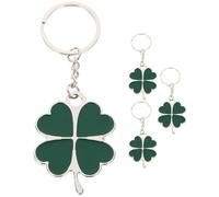 Amosfun Porte-CléS TrèFle À Quatre Feuilles - Lot De 4, Accessoire Chic En Alliage De Zinc, IdéAl Pour La Saint-Patrick, Symbole De Chance Et DéCoration Multifonctionnelle